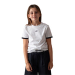 Camiseta blanca DKNY unisex para niños - Estilo y confort eco
