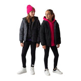 Anorak reversible DKNY para niña - Negro y estampado "Star Light" Konestilochic