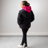 DKNY - D60233_09B – Anorak acolchado reversible con capucha - Niña