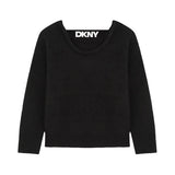 DKNY - D60240_09B – Jersey de punto con banda elástica en la espalda - Niña