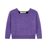 DKNY - D60240_91C – Jersey de punto con banda elástica en la espalda - Niña