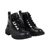 DKNY - D60878_09B – Botines de piel con cremallera- Niña