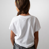DKNY - D62023_016 – Camiseta de manga corta de algodón- Niña