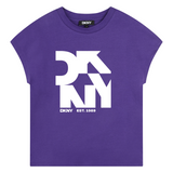 DKNY - D62032_91C – Camiseta de manga corta 100% algodón- Niña