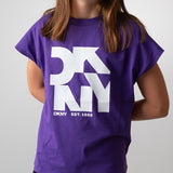 DKNY - D62032_91C – Camiseta de manga corta 100% algodón- Niña
