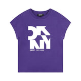 DKNY - D62032_91C – Camiseta de manga corta 100% algodón- Niña