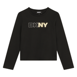 DKNY - D62037_10P - Camiseta de manga larga 100% algodón - Niña