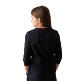 DKNY - D62037_09B - Camiseta de manga larga 100% algodón - Niña