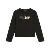 DKNY - D62037_09B - Camiseta de manga larga 100% algodón - Niña