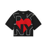DKNY - D62065_09B – Camiseta de manga corta 100% algodón- Niña