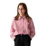 DKNY - D62071_N79 – Camisa de rayas 100% algodón- Niña