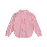 DKNY - D62071_N79 – Camisa de rayas 100% algodón- Niña