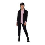 DKNY - D62071_N79 – Camisa de rayas 100% algodón- Niña