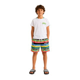 DKNY - D62223_Z40 - Bañador estampado con forro y cintura elástica con cordón - Niño