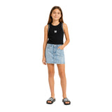 DKNY - D62263_09B - Camiseta de canalé con bordado - Niña