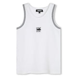 DKNY - D62263_10P - Camiseta de canalé con bordado - Niña