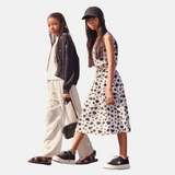 DKNY - D62281_N50 - Pantalón ancho de rayas - Niña