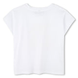 DKNY - D62309_10P - Camiseta de algodón con nudo - Niña