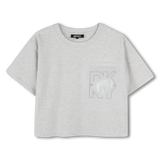 DKNY - D62312_A10 - Camiseta ancha de algodón - Niña