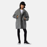 DKNY - D62371_A63 – Abrigo 20% lana con forro, con bolsillos y cierre con botones - Niña