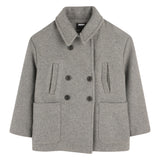 DKNY - D62371_A63 – Abrigo 20% lana con forro, con bolsillos y cierre con botones - Niña