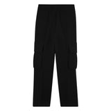 DKNY - D62372_09B – Pantalones anchos con cintura elástica y bolsillos tipo cargo - Niña