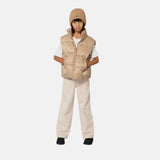DKNY - D62373_258 – Chaleco acolchado repelente al agua con capucha escamoteable y bolsillos - Niña