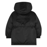 DKNY - D62378_09B – Parka impermeable de efecto satinado con capucha y bolsillos - Niña