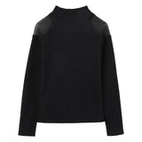 DKNY - D62410_09B – Jersey ligero de cuello alto con detalle de malla en los hombros - Niña
