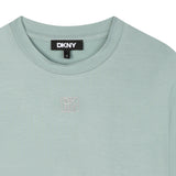 DKNY - D62411_73J – Camiseta de manga corta con bordado en la parte delantera - Niña