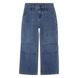 DKNY - D62422_Z2A – Pantalones vaqueros 1% elastano con cintura ajustable (hasta la talla 10 años) – Unisex niños