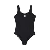 DKNY - D62564-09B – Bañador negro con forro y detalle de malla en la cintura - Niña
