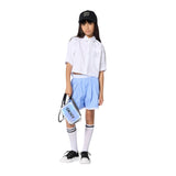 DKNY - D62567-10P – Camisa blanca de manga corta de popelín 100% algodón con pliegue en la espalda - Niña