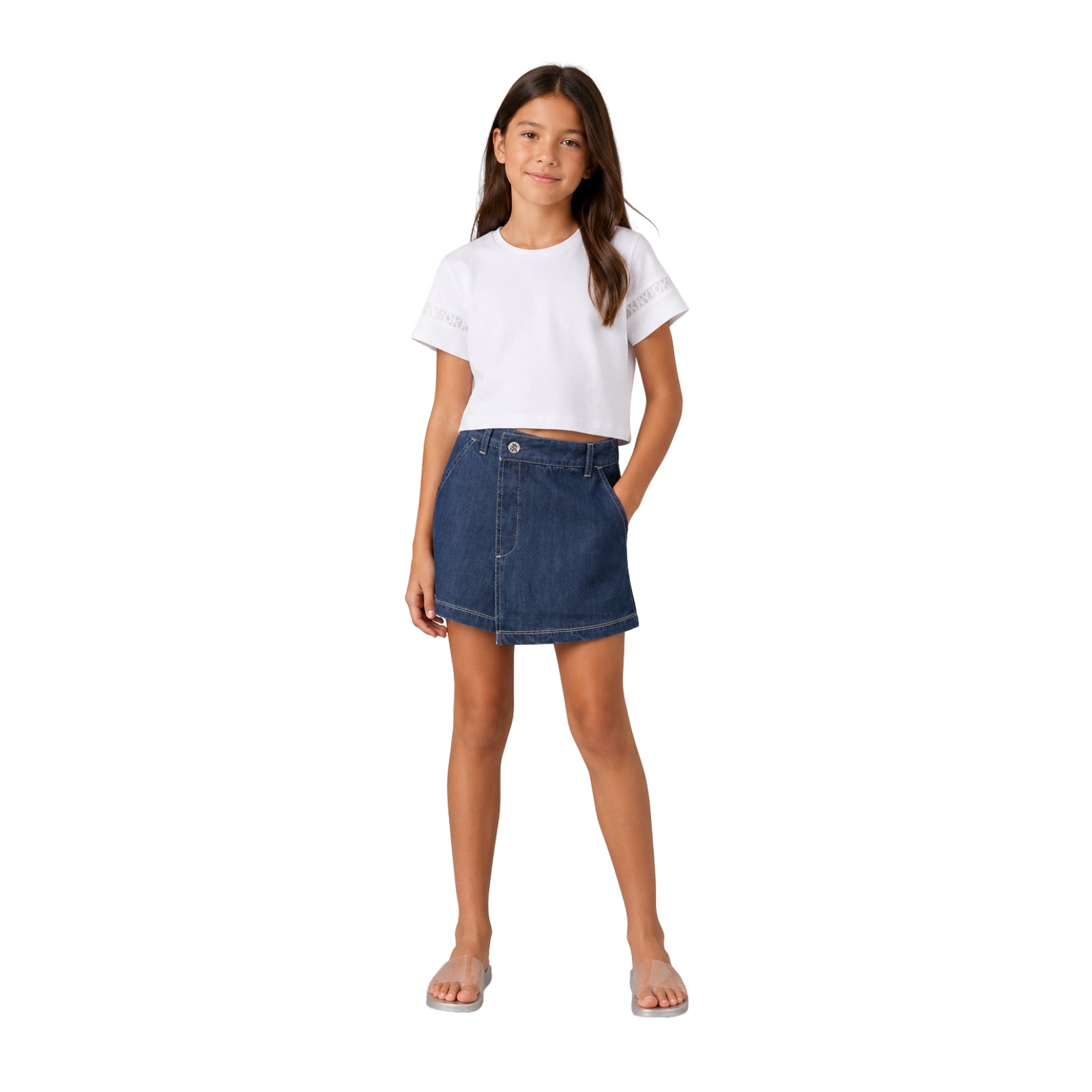 Falda pantalón azul DKNY niña | Moda infantil | Konestilochic
