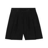 DKNY - D62574-09B – Pantalones cortos negros de tejido Milano con cintura elástica - Niña