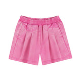 DKNY - D62581-48K – Pantalones cortos rosas con cintura elástica y bolsillos laterales - Niña