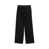 DKNY - D62583-09B – Pantalones negros de tejido Milano con cintura elástica y bolsillos - Niña