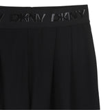 DKNY - D62583-09B – Pantalones negros de tejido Milano con cintura elástica y bolsillos - Niña