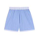 DKNY - D62589-Z40 – Pantalones cortos azules de popelín con cintura elástica y bolsillos - Niña