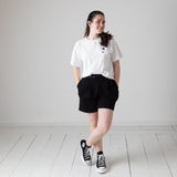 DKNY - D62590-10P – Camiseta blanca de manga corta con bordados 100% algodón orgánico - Niña
