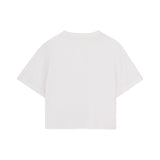 DKNY - D62590-10P – Camiseta blanca de manga corta con bordados 100% algodón orgánico - Niña