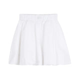 DKNY - D62593-10P – Falda corta blanca de popelín 100% algodón con cintura elástica - Niña