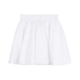 DKNY - D62593-10P – Falda corta blanca de popelín 100% algodón con cintura elástica - Niña