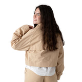 DKNY - D62608-20P – Trench 2 en 1 color arena de popelín arrugado con forro - Niña