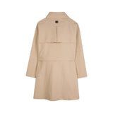DKNY - D62608-20P – Trench 2 en 1 color arena de popelín arrugado con forro - Niña
