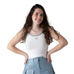 Camiseta blanca DKNY para niña | Estilo urbano Konestilochic