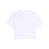 DKNY - D62626-10P – Camiseta blanca de manga corta de viscosa con efecto perlado - Niña