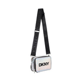 DKNY - D62639-111 – Bolso con aspecto metalizado y bandolera ajustable (11,5 x 17 x 5,5 cm.)