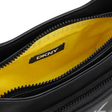 DKNY - D62641-09B – Bolso en símil liso con efecto goma con bandolera ajustable (15 x 20 x 7 cm.)