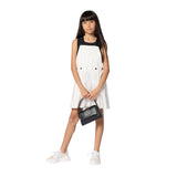 DKNY - D62685-09B – Bolso negro de mano en imitación de piel lisa (11,5 x 19 x 10,4 cm.)